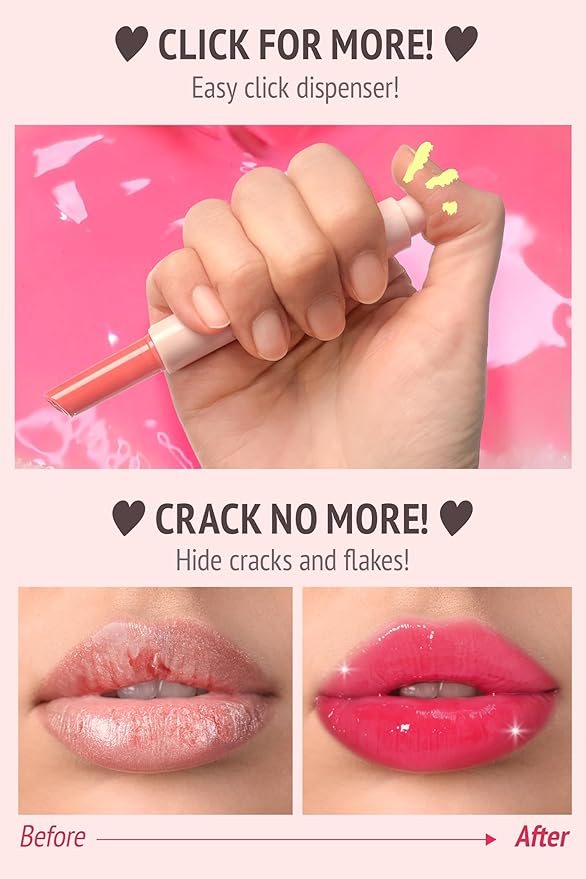 Veganize Collagen Lip Glass Balm | Hydrating Lip Balm in 9 Vibrant Colors | Moisturizing Lip Care Infused with Collagen Jelly Magic | No Animal Trial Lip Balm 0.06 oz (No. 9 Mauve Plum)