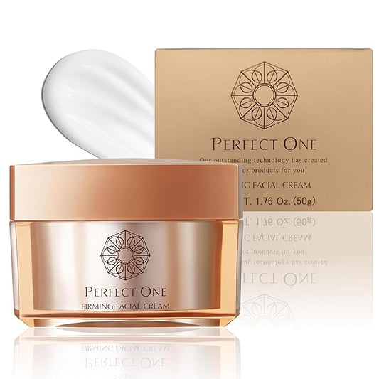 PERFECT ONE Firming Facial Cream - Helps The Skin Appear Firmer & Brighter - All-in-One Ultra Hydrating Serum, Moisturizer, & Eye Cream - With Niacinamide, Collagen, Squalane & Hyaluronic Acid, 50g