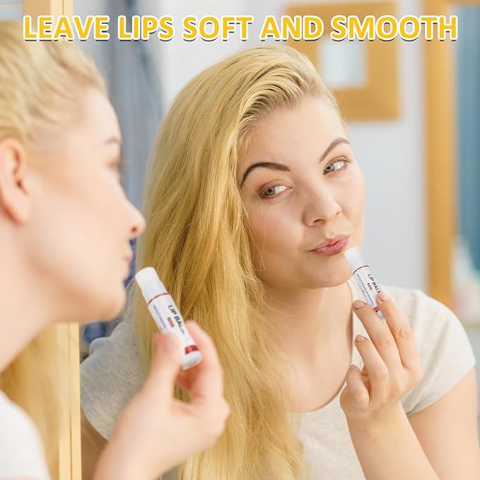 DMSKY 36 Pack Lip Balm, Natural Lip Balm Bulk with Vitamin E and Coconut Oil, Moisturizing Soothing Chapped Lips, Gifts for Women Stocking Stuffers Party Favors