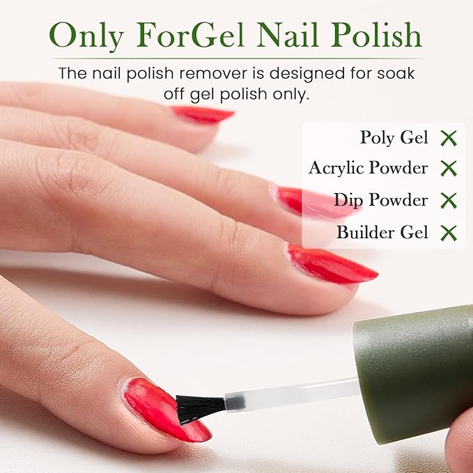 Gel Nail Polish Remover 2 PCS- Gel Polish Remover for Gel Nails Professional 2-5 Minute, Easy and Quick Remove Gel Polish at Home