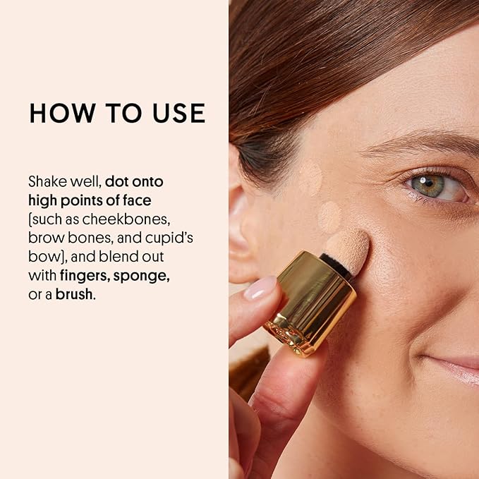 Winky Lux Cheeky Rose Liquid Highlighter, Gel Cream Blush Wand, Blendable & Buildable Pigment, Long Lasting Weightless, Moonlight