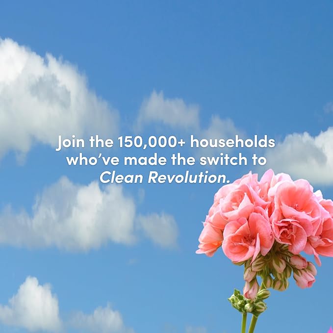 Clean Revolution Liquid Gel Hand Soap, Silky Rich Liquid, Quick Lather, Fast Rinsing, Contains Real Essential Oils (Geranium Mint) 128 Fl Oz