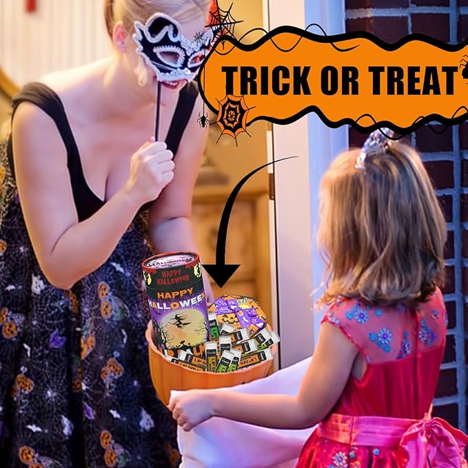 Yopela 76 Pack Halloween Lip Balm Party Favors, Lip Care Set with Vitamin E & Coconut Oil to Moisturize Repair Dry Chap Lips, 18 Flavors,Perfect for Trick-or-Treat Gifts or Goodie Bag Stuffers