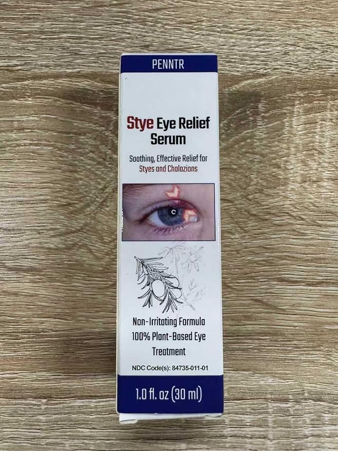 Stye Eye Treatment, Chalazion Treatment Serum, Stye & Blepharitis Remover with Hippophae Rhamnoides Fruit, Helichrysum Angustifolium Flower & Persea Gratissima Oil (1 Fl. OZ (Pack of 1))