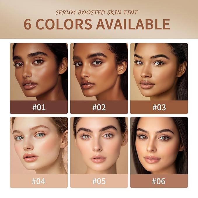 Beauty Balm Serum Boosted Skin Tint – Hydrating Tinted Moisturizer, Lightweight Solid Tinted Foundation Stick for Flawless, Sheer to Medium Coverage, Radiant & Dewy Finish, All-Day Wear (3#, 1)
