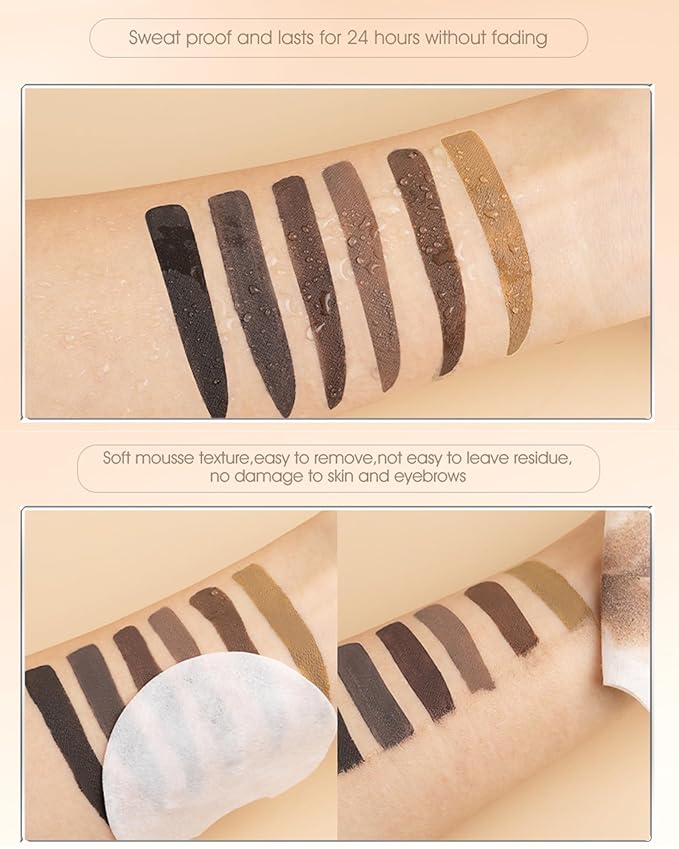 Waterproof Tinted Brow Gel-Long Lasting Smudgeproof Liquid Eyebrow Makeup,Eyebrow Mascara Tinted Brow Glue,Eye Brow Filler,Volumizing Enhance Brow Mascara,With Brow Razor Brush,Gift for Women-Blonde