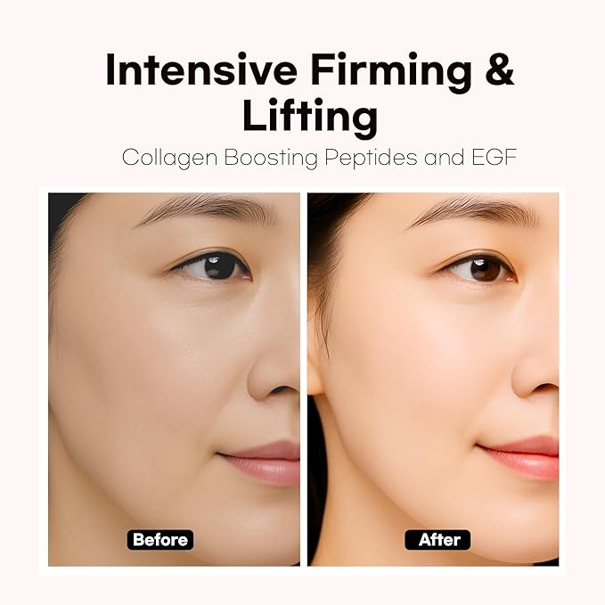 Intensive Firming Rich Cream, Anti-Aging Moisturizer with Collagen Peptides EGF Hyaluronic Acid for Wrinkle Smooths, Firming, Lifting & Deep Hydration 1.69 Ounce
