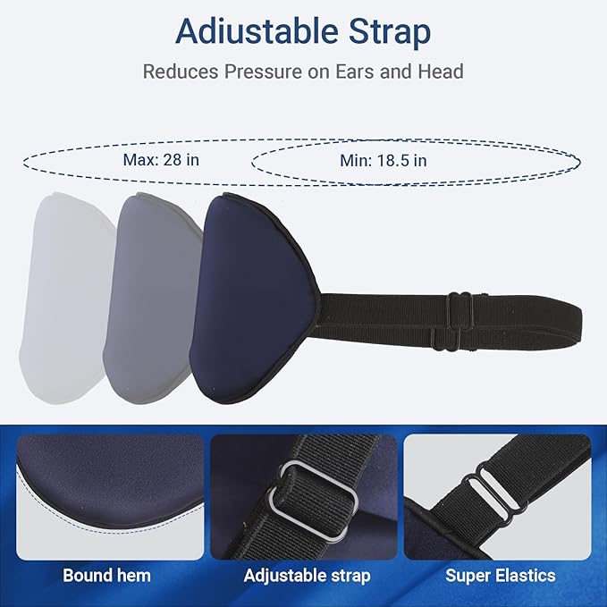 Sleep Mask 100% Pure Mulberry Silk Eye Masks with Adjustable Strap for Sleeping Mulberry Silk Eye Sleep Shade Cover Block Light Reduces Puffy Eyes Traveling Gifts