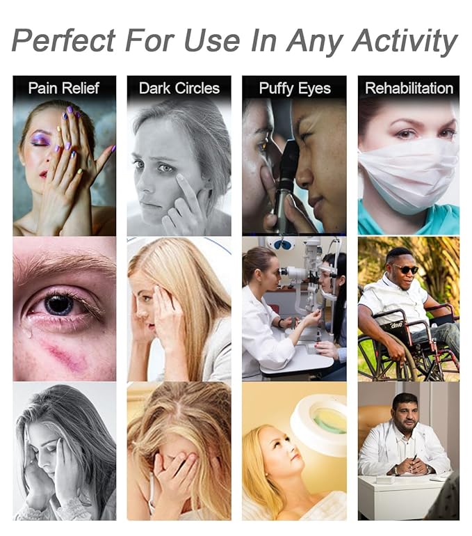 Under Eye Patches for Puffy Eyes, Hot Cold Treatment Cooling Gel Eye Pads Eye Mask for Wrinkles Dark Circles Puffiness Eye Bags 6PCS