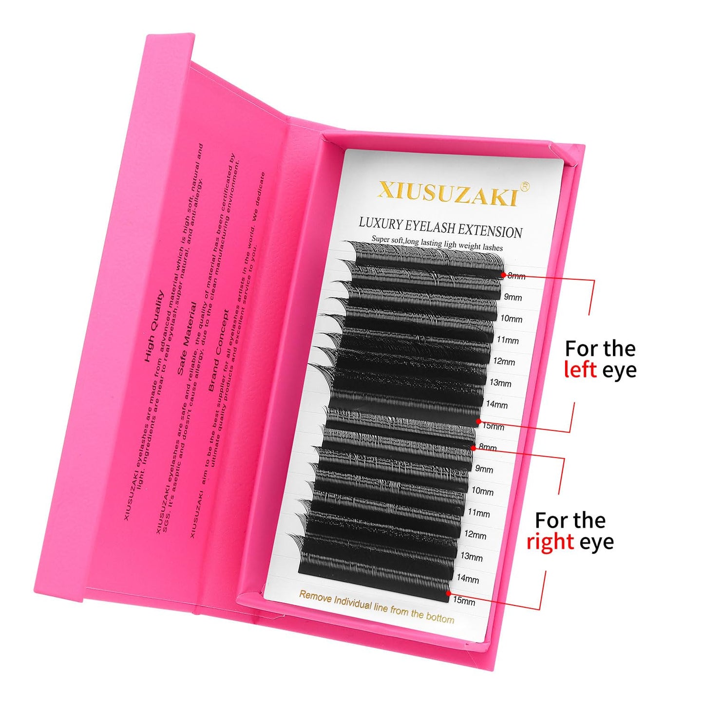 Lash Extensions Slant Flying YY Lashes 0.07mm Thickness Eyelash Extensions D Curl Lashes Mix 8-15mm Soft Lash Trays Natural Matte Black False Eyelashes(Slant Flying YY-0.07-D,8-15mm)
