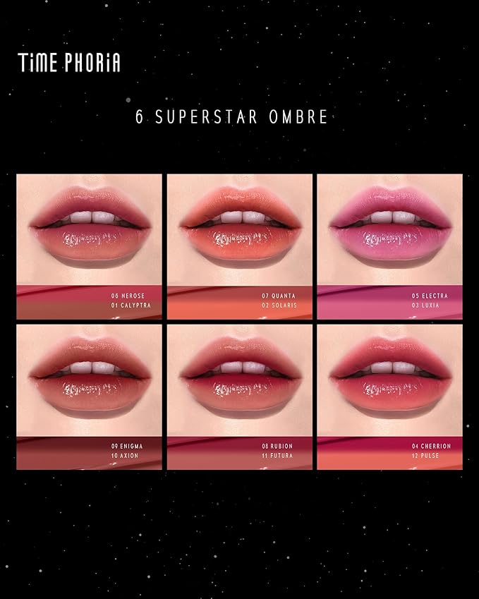 STELLAR DUST LIP STAIN-Long Lasting, Waterproof and Transferproof Lip Tint, Glossy Finish Lip Gloss, Lightweight Lipstick, High Coverage, Stocking Stuffers For Teen Girls (09 ENIGMA)