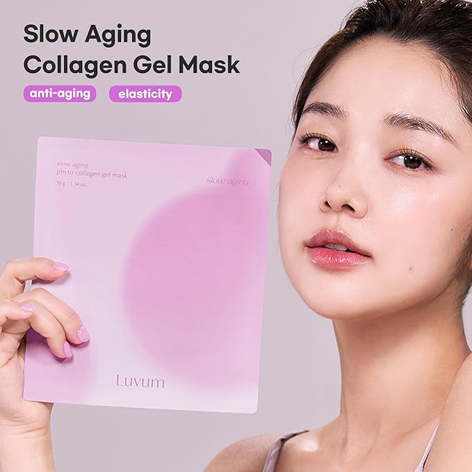 Slow Aging Phyto Collagen Gel Mask, Collagen, Overnight Hydrogel Mask, 4+1 Pack