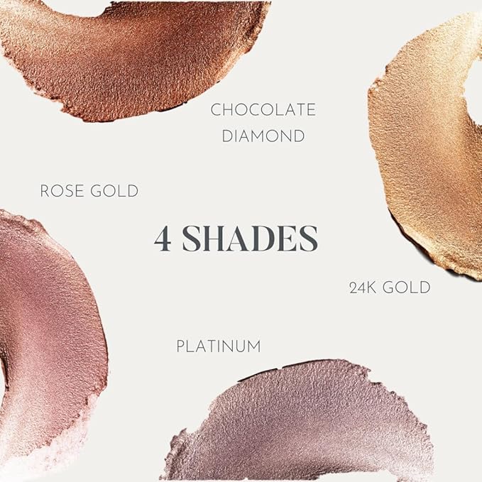 dome BEAUTY Eye Jewels 24-Hour Eye Shadow Vegan, Cruelty-Free Long-Lasting Cream Eyeshadow, Radiant Finish Eye Makeup for All Skin Tones, Easy-to-Blend, Smudge-Proof, Platinum .15 fl oz