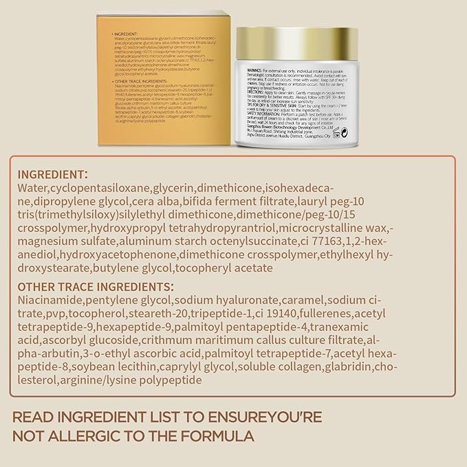 Night Cream for Women – Firming & Tightening Face Moisturizer with Niacinamide, Peptides, Hyaluronic Acid & Vitamin E – Hydrating Skincare for Dry, Mature Skin, 1.76 fl.oz