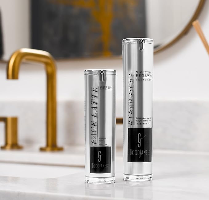 GoodJanes Hydromight Nighttime Renewal Gel with Lactic Acid, Hyaluronic Acid & Apple Stem Cells – Exfoliating & Moisturizing Night Treatment for Smoother, Radiant Skin