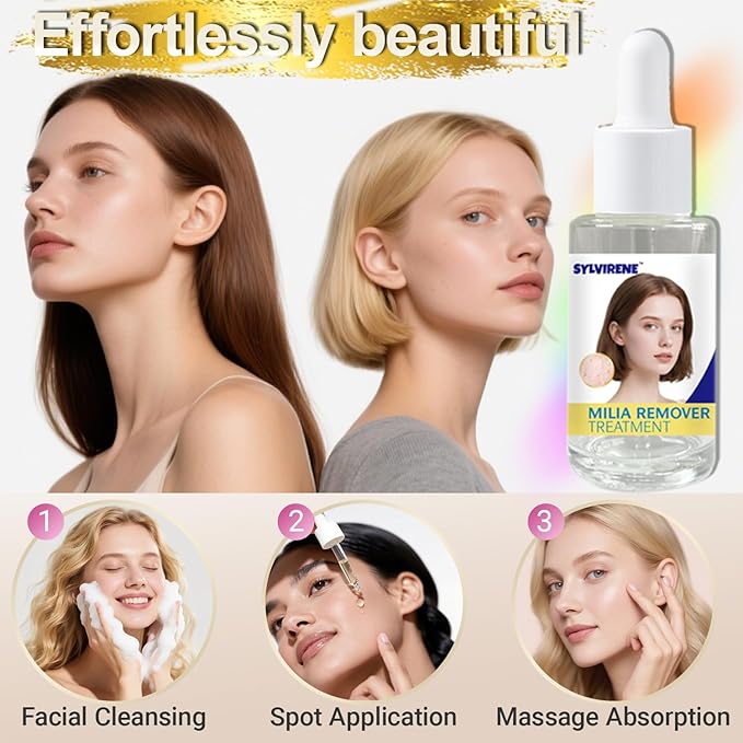 Milia Spot Treatment Serum with Salicylic Acid - Eases Milia-Caused Roughness & Graininess - Milia Remover for Eyes & Face - 40ml