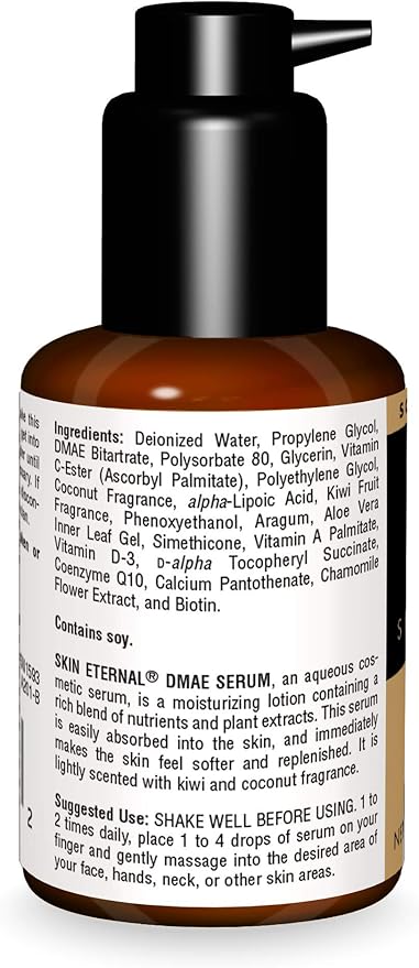 Source Naturals Skin Eternal DMAE Serum - Paraben Free, Supports Soft & Replenished Skin* - 1 Fluid oz