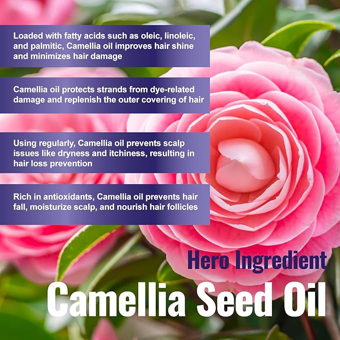 100 Natural Botanical Hair Growth Serum for Nourishing Hair Scalp and Protecting Hair loss, Moringa Camellia Rosemary Castor Tea Tree Peppermint Jojoba Blended , Made In USA (2oz)