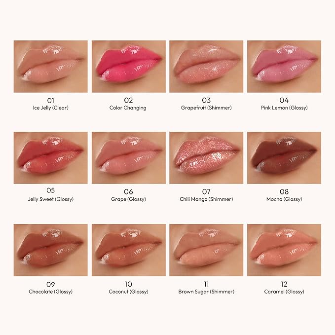 KISS NEW YORK Professional Melting Jelly Lip Balm, High Shine & Moisturizing Lip Stick, Long Lasting, Plumping Effect Look, Non-Sticky & Not Cakey, Easy Application & Natural Coverage (Chocolate)