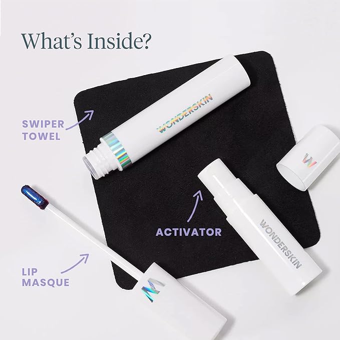 Wonderskin Wonder Blading Lip Stain Peel Off and Reveal Kit - Long Lasting, Waterproof Nude Lip Tint, Transfer Proof Natural Lip Stain Kit (Lovely)