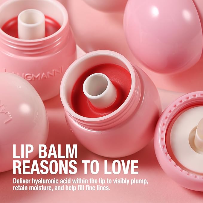 Glow Lip Balm Plumping Moisturizing Lip Balm Glossy Lip Gloss, Day & Night Lip Repair Hydrating Lip Mask Lip Oil Nourishing Lip Care Not Sticky Vegan Tinted Lip Balm Jelly Lipstick(2# WATERMELON RED)