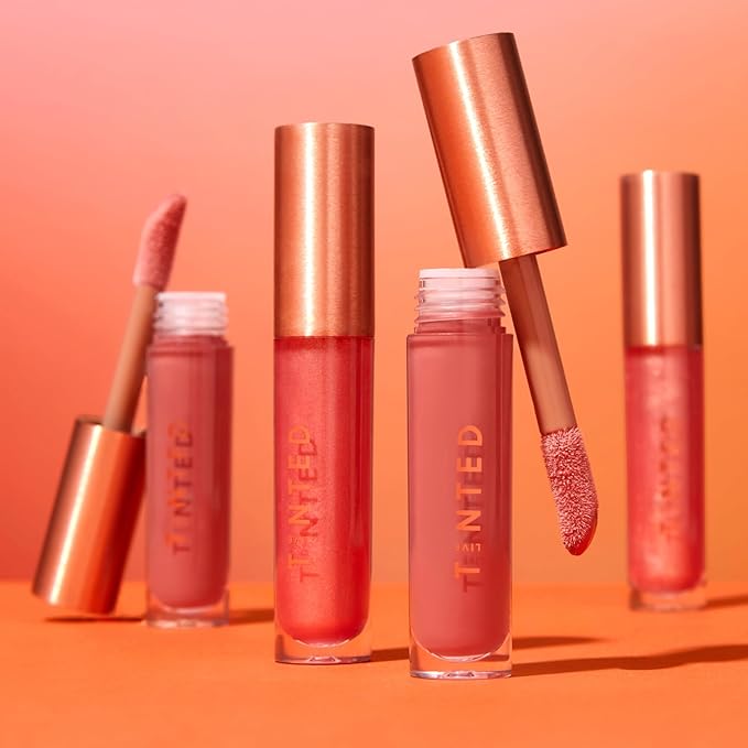 Live Tinted Get Glossy Huegloss High-Shine Lip Gloss Trio Kit: Includes Huegloss in Shades Grace, Smart and Honor, 3 Piece Set