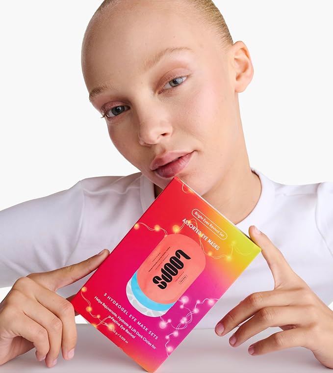 LOOPS Eyes Revival Set - 3 Pack Hydrogel Eye Masks: Dew Cloud, Hyper Eyes, Weekly Reset