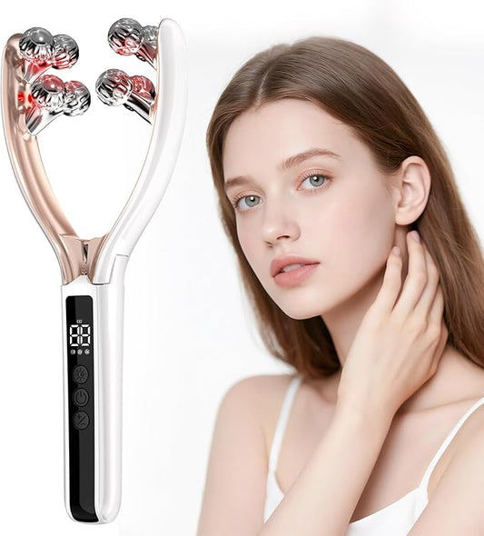 2025 New Microcurrent Facial Slimming Massager Red-Light-Therapy-for-Face and Neck,Vibrating Facial Massager with Thermals for Wrinkles, Double Chin,Firming and Lifting