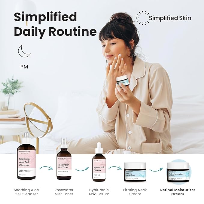 Retinol Cream for Face (2-Pack) – 2.5% Retinol Moisturizer for Fine Lines, Firming & Collagen Boost – Anti-Aging Night Wrinkle Cream with Hyaluronic Acid – 1.7 Oz