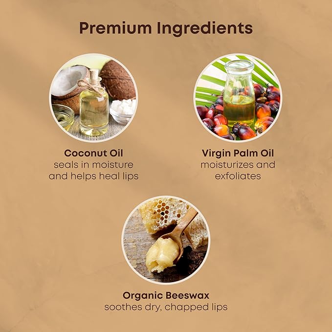 Organic Lip Balm With Coconut Oil | Handmade In the USA | Coconut Breeze 4-Pack | Natural Lip Balm | Coconut Oil Lip Balm for Dry & Cracked Lips | Beeswax Lip Balm | 4 Lip Balm Pack