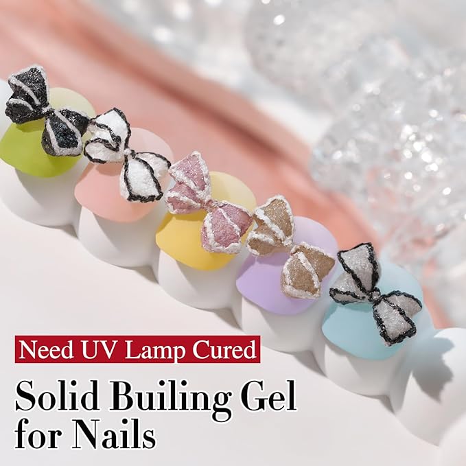 Double Rhythm 3D Nail Gel Solid Sculpting Gel for Nail Art Non-Sticky Hard Gel for Building Carving Molding Nail Extension Soak Off UV/LED Salon Home DIY 0.5 Oz (Gypsum Silver Gray)