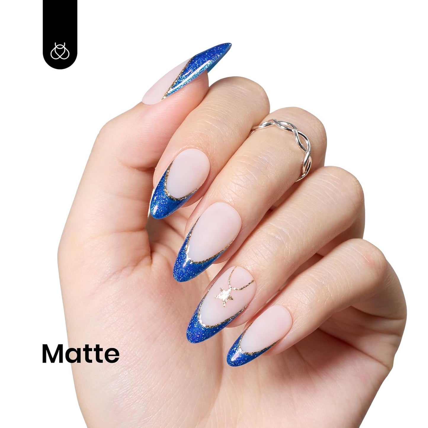 Beetles Glitter Gel Nail Polish, Blue Gel Polish Dark Purple Blue Color Gel Polish Soak Off Gel Nail Art Salon Nail Art DIY Home Nails Gifts for Women Women Manicure, 1 Pcs 15ml