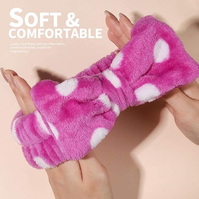 Teenitor Makeup and Spa Headbands, Bow Headbands for Women's Skincare and Face Washing