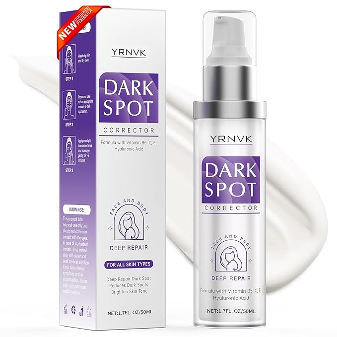 Dark Spot Remover for Face Cream, Dark Spot Corrector, Rapid Tone Repair Retinol Serum for Sun Spots, Age Spots, Skin Brown, Melasma Skin Care with Upgraded Formula Vitamin C for Women 1.7 Fl OZ