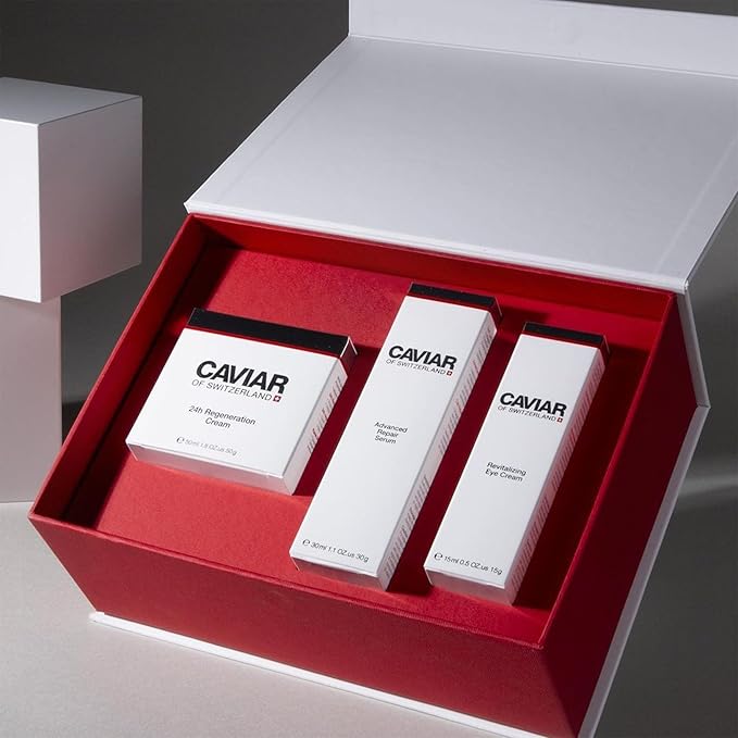 Caviar Face Moisturizer Regenerate Cream - Anti Aging Cream for Aging Spots, Facial Treatment with Hyaluronic Acid & Resveratrol, Facial Moisturizer for Any Type of Skin | (1.6 Oz) (Beauty Box)