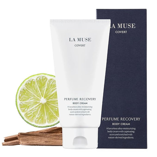 LA MUSE Perfume Body Lotion for Men(Deep Woody Amber) | Moisture Amber Body Lotion for Dry Skin, All Skin Types with Shea Butter | Non-Sticky & Non-Greasy, Fast Absorbing for Daily Use | 10.14 fl oz