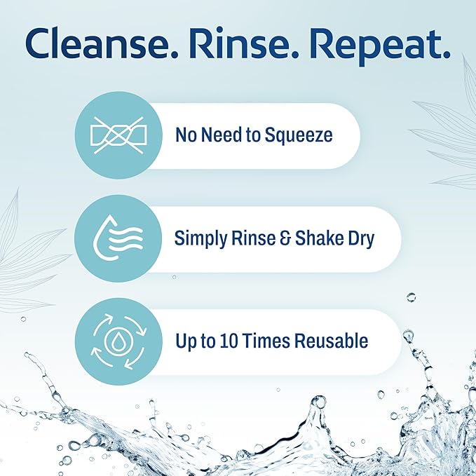 HartFelt Round Face Scrubber for Women | Reusable Facial Sponges for Daily Cleansing | Facial Exfoliating Pads for Removing Dead Skin, Dirt & Makeup | Use with Favorite Cream | Made in USA - 1 Count