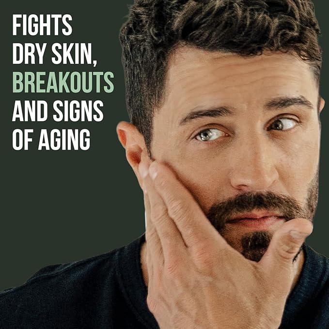 Daily Duo Skincare Set for Men | Includes Age + Damage Defense Moisturizer & Daily Power Scrub Face Wash