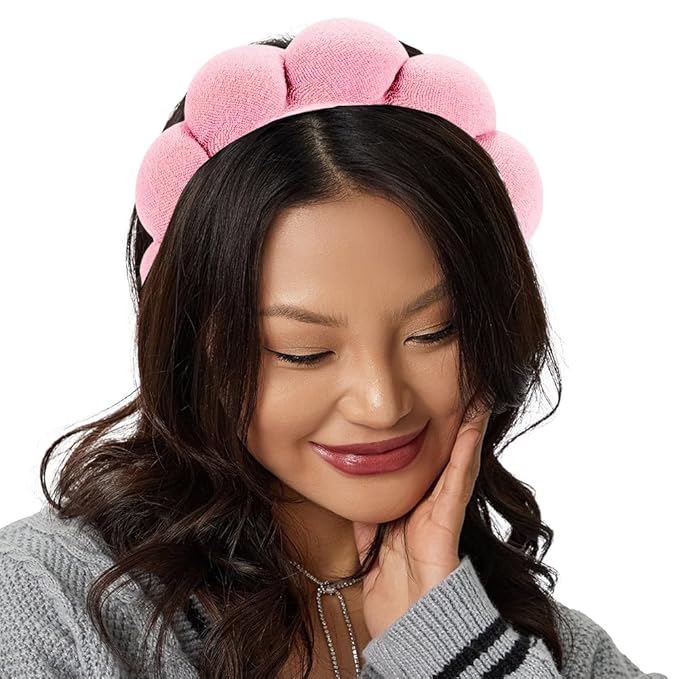 Spa Headbands for Washing Face or Facial, Makeup Headband, Skincare Headbands, Terry Cloth Head band Face Wash Puffy Head band, Mask, Skin Treatment