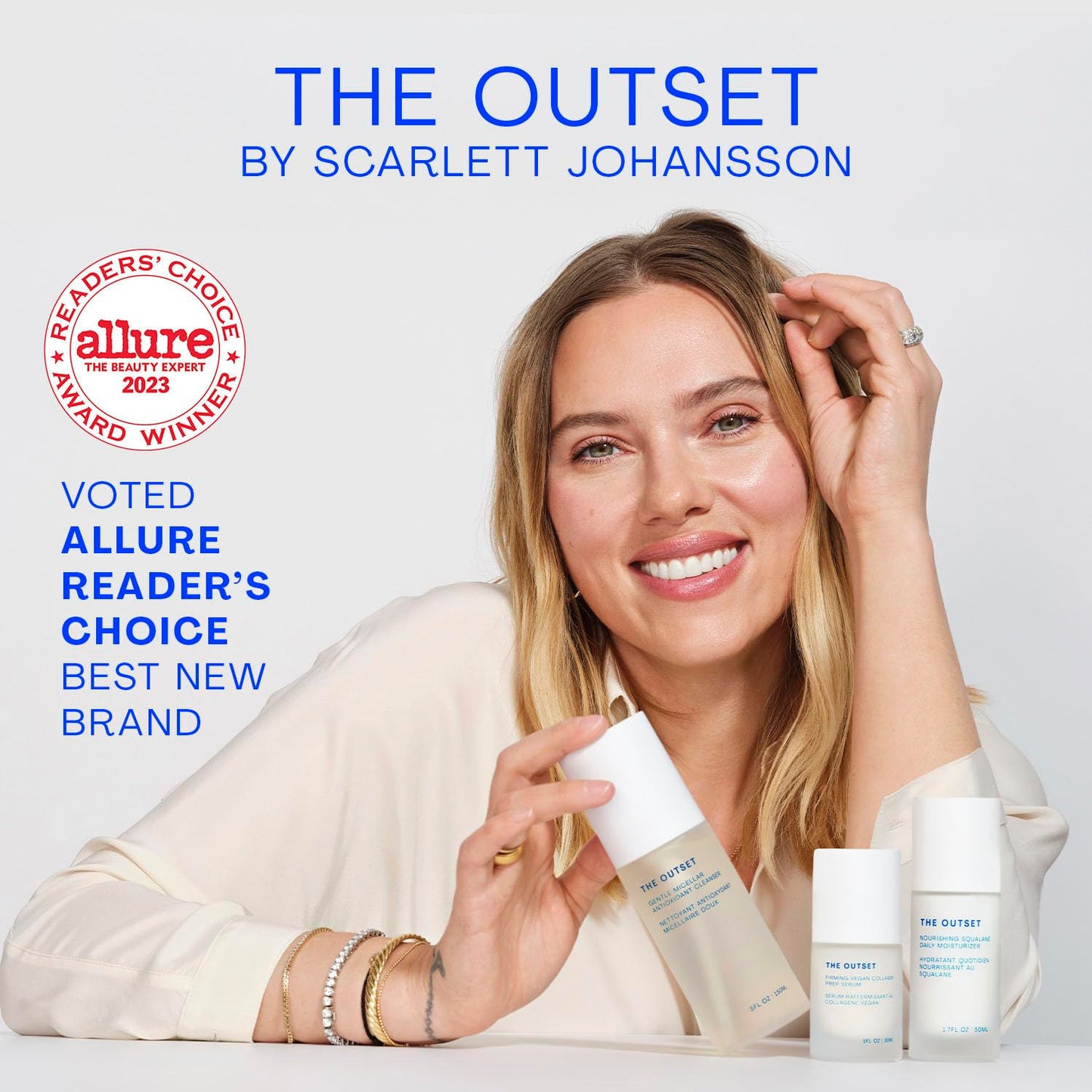 The Outset Firming Vegan Collagen Prep Serum - Gentle, Fragrance Free Multi-Benefit Serum - Hydrating, Brightening, Plumping and Anti-Aging - Clean, Vegan, Gluten Free - All Skin Types - 1 fl oz
