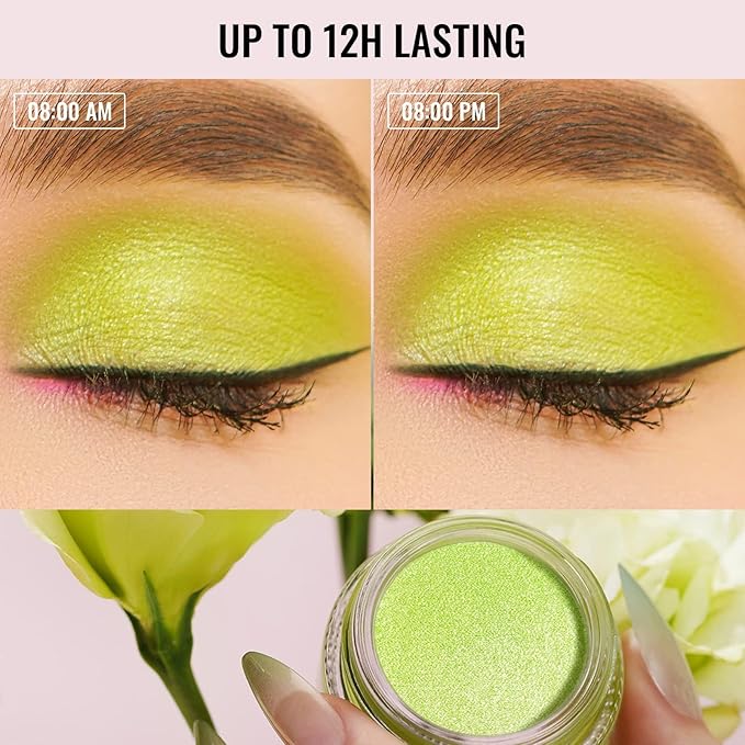 Oulac Cream Eyeshadow also for Highlighter Large Capacity Highly Pigmented Eye Shadow Waterproof &Long Lasting with Moisturizing Formula 07