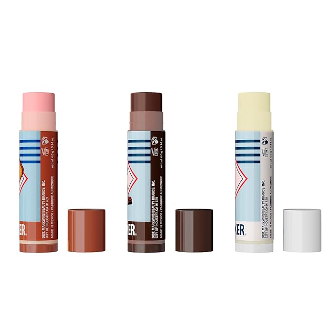 Lip Smacker S’mores Lip Balm Trio Tin – Moisturizing & Sheer Lip Balm Trio with Delicious Dessert-Inspired Flavors – S’more