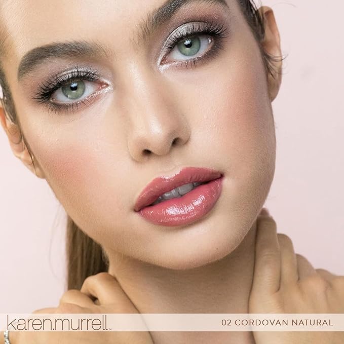 Karen Murrell - Natural Lip Stick 02 Cordovan - Nude Lipstick - Matte Finish, 100% Natural Ingredients, Moisturizes & Hydrates Lips - Paraben & Cruelty Free