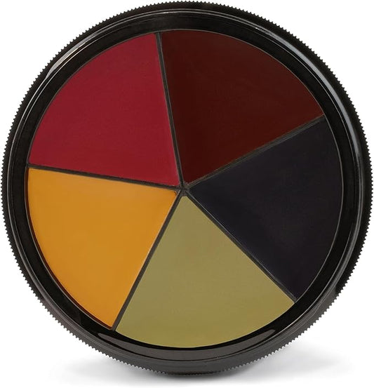 Mehron Makeup ProColoRing Bruise 5 Color Wheel for Special Effects & Movies | Bruise Makeup Kit | SFX Paint | Halloween Special Effects Makeup