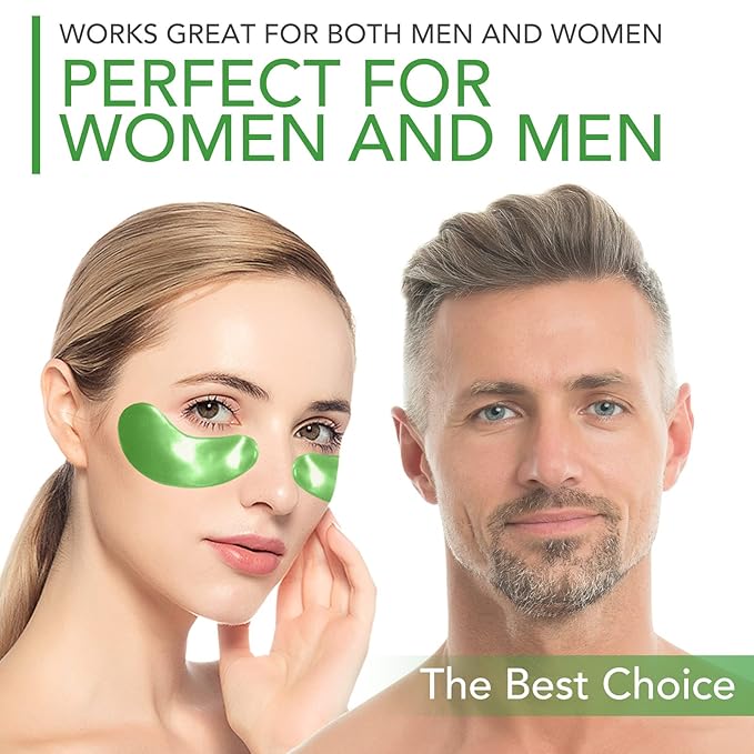 Aloe Veoe Eye Patches,Hydrogel Under Eye Masks for Dark Circles,Anti Wrinkle Treatment,Under Eye Gel Pads,Eye Mask for Puffy Eyes, Skincare,Hydrating | 60 Pieces/30 Pairs