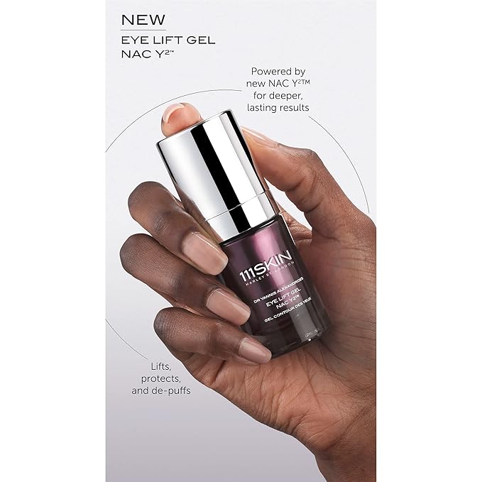 Eye Lift Gel NAC Y2 | Visibly Reduce Fine Lines & Dark Circles| Puffy Eye Serum | Combats Early Signs of Aging (0.5 fl oz)