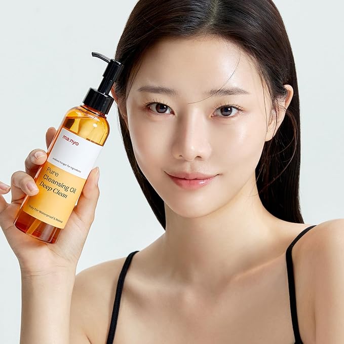 ma:nyo Pure Cleansing Oil Korean Facial Cleanser, Blackhead Melting, Daily Makeup Removal with Argan Oil, Korean Skin care (Deep Clean)