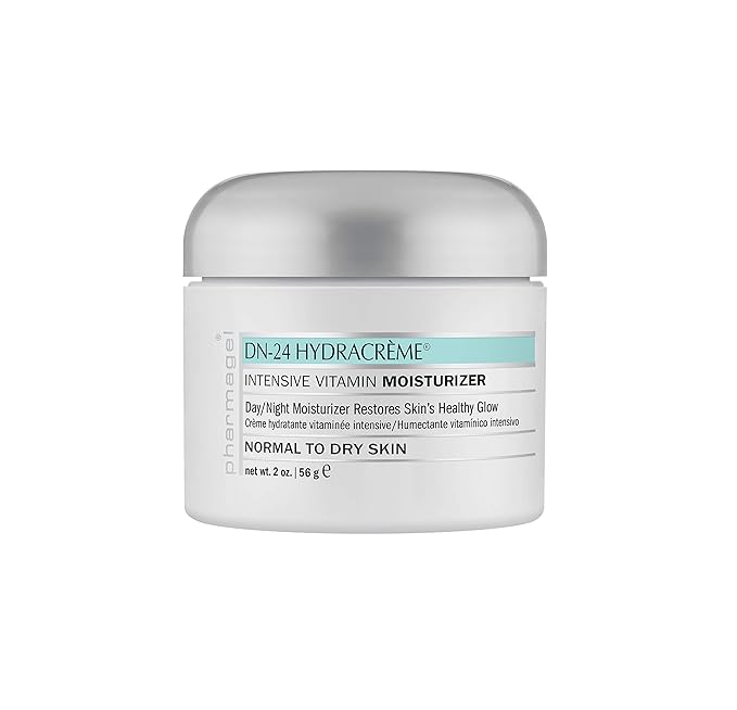 Pharmagel DN-24 Hydracrème - Intensive Vitamin Moisturizer - Day and Night Face and Neck Cream For Normal, Dry, and Aging Skin - 2 oz