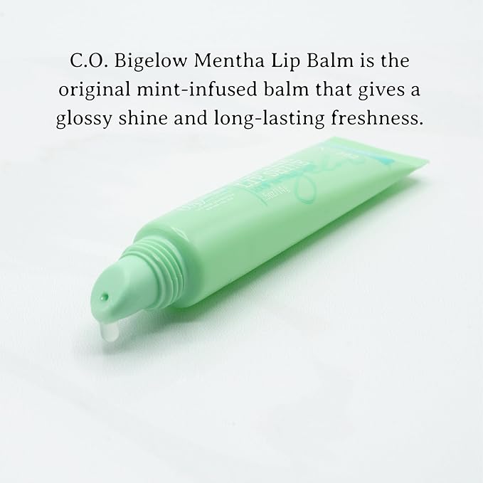 C.O. Bigelow Lip Balm Tube Trio, Variety Pack includes Rose Salve, My Favorite Lip Balm, Mentha Lip Shine, Moisturizing Lip Balms, 3 Pack, 0.5 oz Each