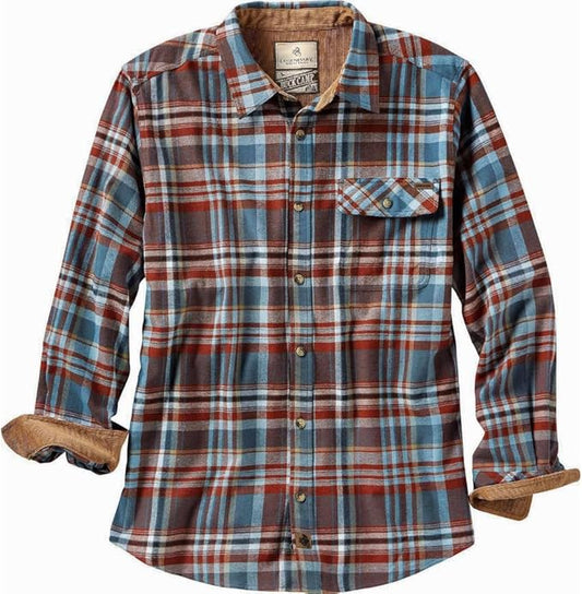 Legendary Whitetails Men's Flannel Shirt Long Sleeve Button Down 100% Cotton